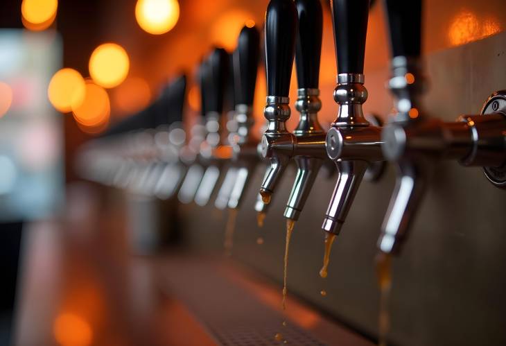 Classic Pub with Traditional Beer Taps for Perfect Pours